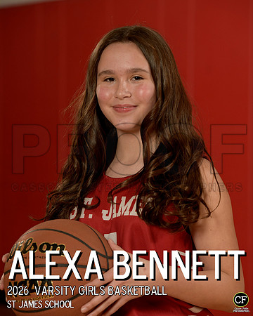 StJamesWinterTeams26 Varsity Girls Basketball Bennett Alexa_ Team8x10 _ Individual 8x10(1)