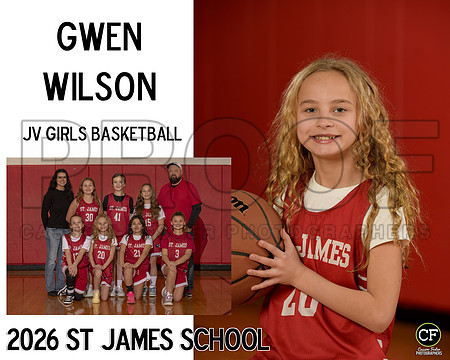 StJamesWinterTeams26 JV Girls Basketball Wilson Gwen_ Team8x10 _ Sportsmate3#-1(1)