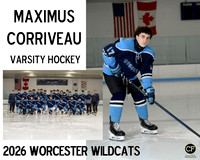 WorcWildcats26 Varsity Hockey Corriveau Maximus_ Team8x10 _ Sportsmate3(1)