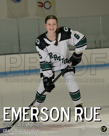 GHS Girls Hockey 26 GIRLS HOCKEY Rue Emerson_ Team8x10 _ Individual 8x10(1)