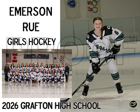 GHS Girls Hockey 26 GIRLS HOCKEY Rue Emerson_ Team8x10 _ Sportsmate3(1)