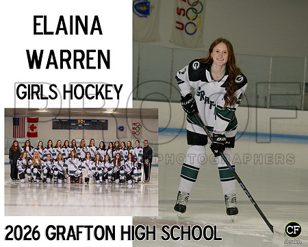GHS Girls Hockey 26 GIRLS HOCKEY Warren Elaina_ Team8x10 _ Sportsmate3(1)