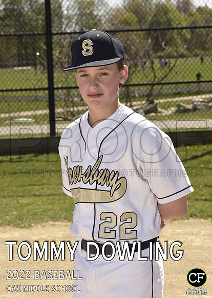 Oak Middle Spring Teams 2122 Baseball Dowling Tommy_ Team5x7 _ Individual2(1)