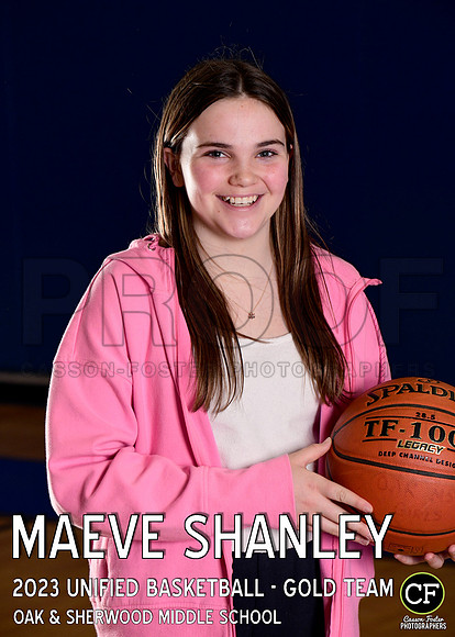 OAK SHERWOOD UNIFIED BBALL 2223 UNIFIED BASKETBALL - GOLD TEAM Shanley Maeve_ Team5x7 _ Individual2(1)
