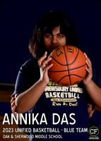 OAK SHERWOOD UNIFIED BBALL 2223 UNIFIED BASKETBALL - BLUE TEAM Das Annika_ Team5x7 _ Individual2(1)