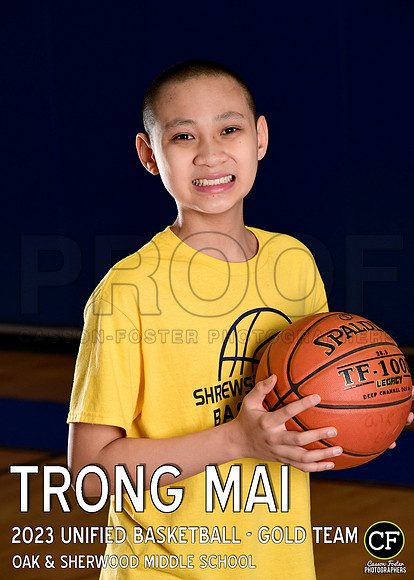 OAK SHERWOOD UNIFIED BBALL 2223 UNIFIED BASKETBALL - GOLD TEAM Mai Trong_ Team5x7 _ Individual2(1)