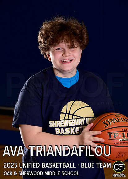 OAK SHERWOOD UNIFIED BBALL 2223 UNIFIED BASKETBALL - BLUE TEAM Triandafilou Ava_ Team5x7 _ Individual2(1)