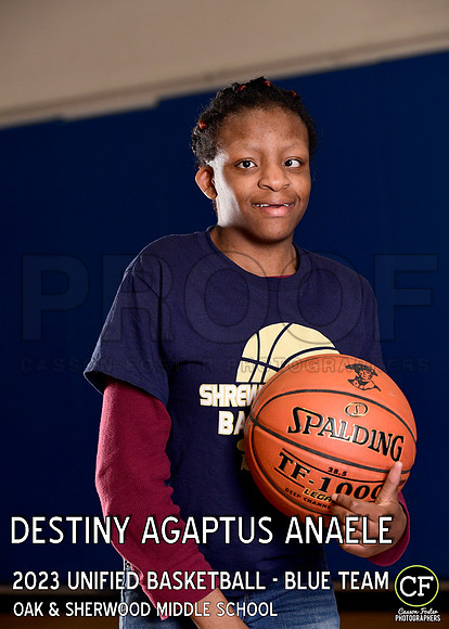 OAK SHERWOOD UNIFIED BBALL 2223 UNIFIED BASKETBALL - BLUE TEAM Agaptus Anaele Destiny_ Team5x7 _ Individual2(1)