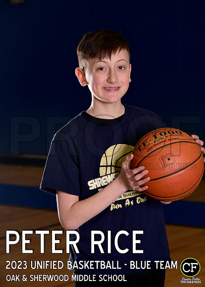 OAK SHERWOOD UNIFIED BBALL 2223 UNIFIED BASKETBALL - BLUE TEAM Rice Peter_ Team5x7 _ Individual2(1)