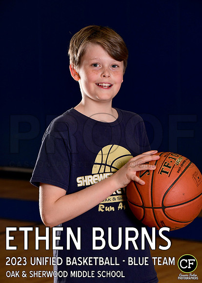 OAK SHERWOOD UNIFIED BBALL 2223 UNIFIED BASKETBALL - BLUE TEAM Burns Ethen_ Team5x7 _ Individual2(1)