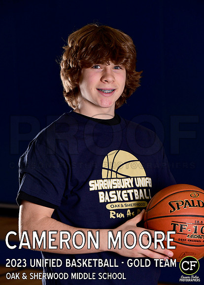 OAK SHERWOOD UNIFIED BBALL 2223 UNIFIED BASKETBALL - GOLD TEAM Moore Cameron_ Team5x7 _ Individual2(1)