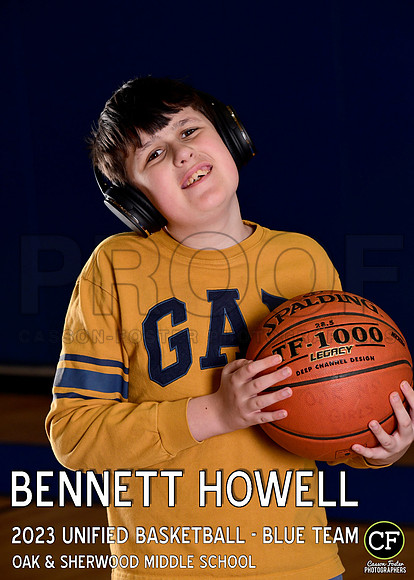 OAK SHERWOOD UNIFIED BBALL 2223 UNIFIED BASKETBALL - BLUE TEAM Howell Bennett_ Team5x7 _ Individual2(1)