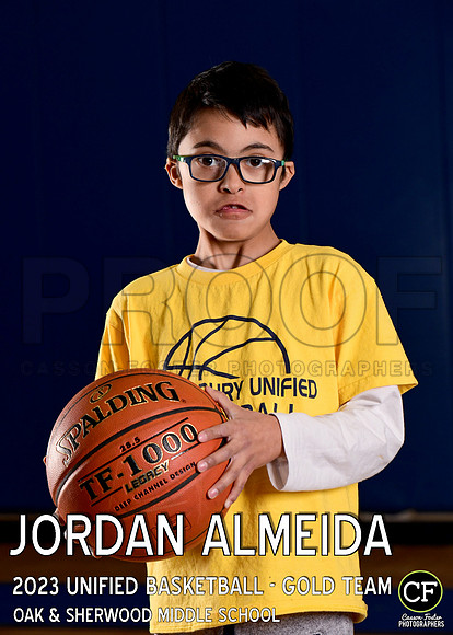 OAK SHERWOOD UNIFIED BBALL 2223 UNIFIED BASKETBALL - GOLD TEAM Almeida Jordan_ Team5x7 _ Individual2(1)