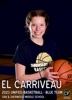 OAK SHERWOOD UNIFIED BBALL 2223 UNIFIED BASKETBALL - BLUE TEAM Carriveau El_ Team5x7 _ Individual2(1)
