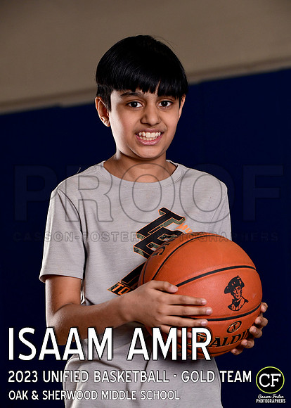 OAK SHERWOOD UNIFIED BBALL 2223 UNIFIED BASKETBALL - GOLD TEAM Amir Isaam_ Team5x7 _ Individual2(1)