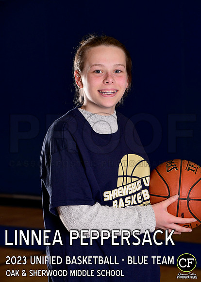 OAK SHERWOOD UNIFIED BBALL 2223 UNIFIED BASKETBALL - BLUE TEAM Peppersack Linnea_ Team5x7 _ Individual2(1)