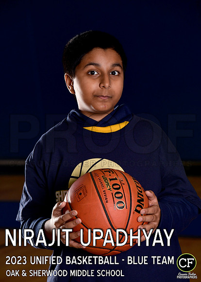 OAK SHERWOOD UNIFIED BBALL 2223 UNIFIED BASKETBALL - BLUE TEAM Upadhyay Nirajit_ Team5x7 _ Individual2(1)