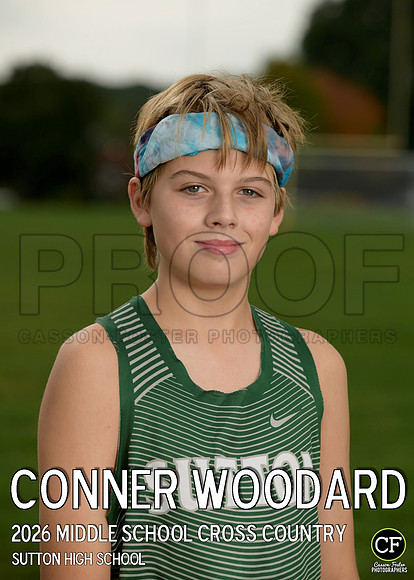SuttonHighFallTeams26 Middle School Cross Country Woodard Conner_ Team5x7 _ Individual2(1)