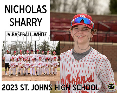 StJHigh Spring Teams 2223 JV Baseball White Sharry Nicholas_ Team8x10 _ Sportsmate3(1)
