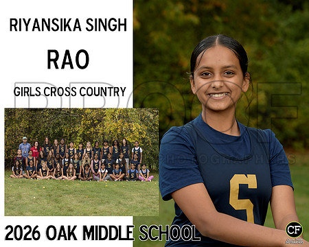 OakMiddleFallTeams26 Girls Cross Country Rao Riyansika Singh_ Team8x10 _ Sportsmate3(1)