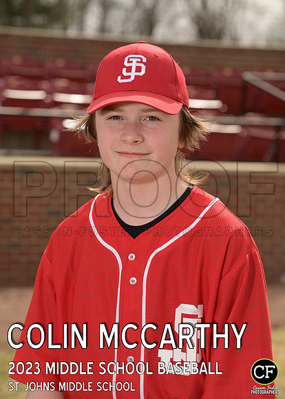 StJMiddle Spring Teams 2223 Middle School Baseball McCarthy Colin_ Team5x7 _ Individual2(1)
