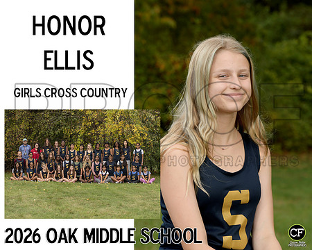 OakMiddleFallTeams26 Girls Cross Country Ellis Honor_ Team8x10 _ Sportsmate3(1)