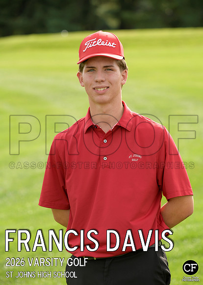 SJFallTeams26 Varsity Golf Davis Francis_ Team5x7 _ Individual2(1)