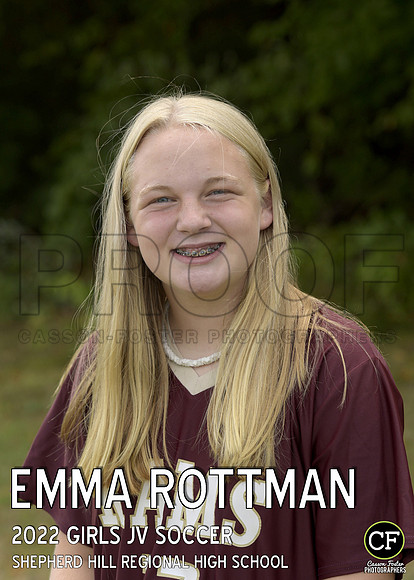 SH Fall Teams 2223 Girls JV Soccer Rottman Emma_ Team5x7 _ Individual2(1)