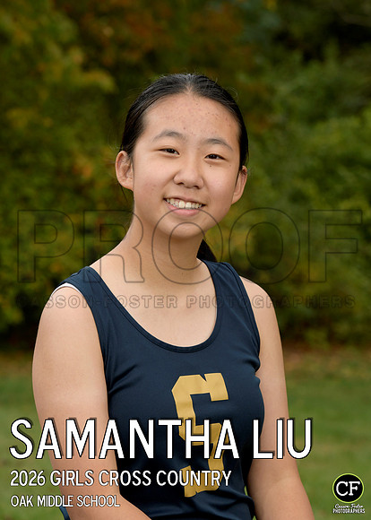 OakMiddleFallTeams26 Girls Cross Country Liu Samantha_ Team5x7 _ Individual2(1)