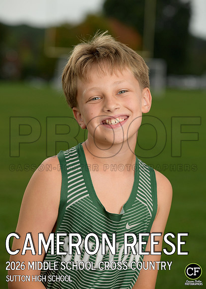 SuttonHighFallTeams26 Middle School Cross Country Reese Cameron_ Team5x7 _ Individual2(1)