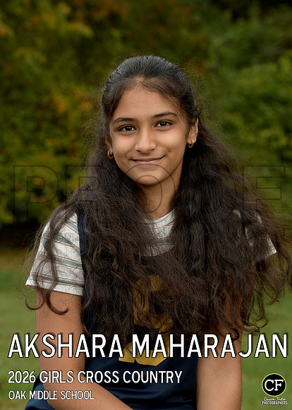OakMiddleFallTeams26 Girls Cross Country Maharajan Akshara_ Team5x7 _ Individual2(1)