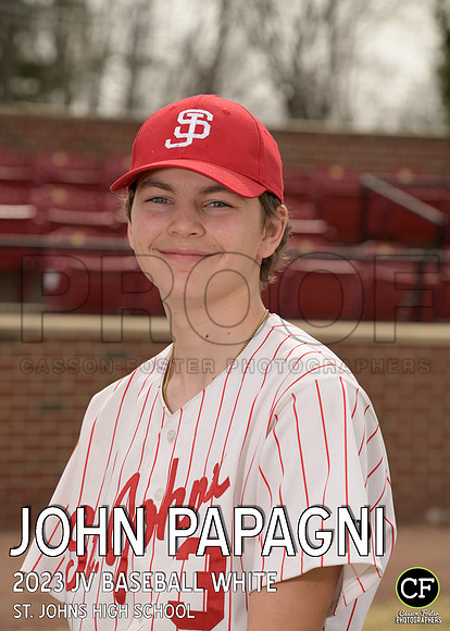 StJHigh Spring Teams 2223 JV Baseball White Papagni John_ Team5x7 _ Individual2(1)