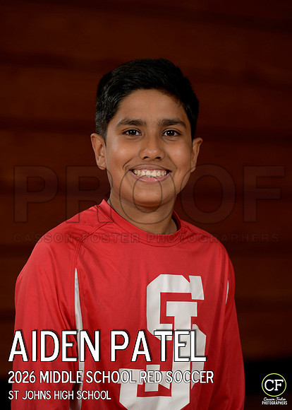 SJFallTeams26 Middle School Red Soccer Patel Aiden_ Team5x7 _ Individual2(1)