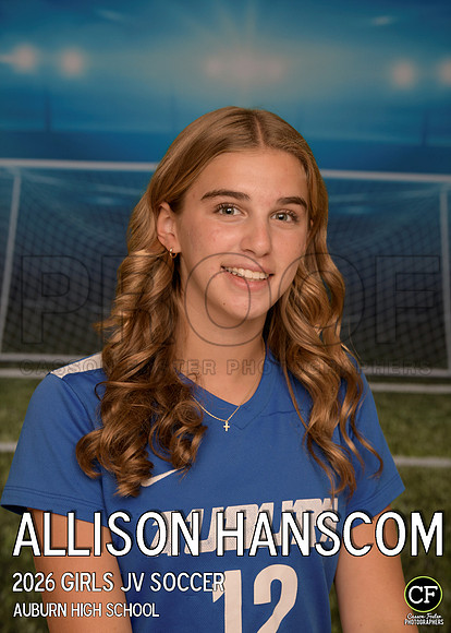 AHSFallTeams26 Girls JV Soccer Hanscom Allison_ Team5x7 _ Individual2(1)