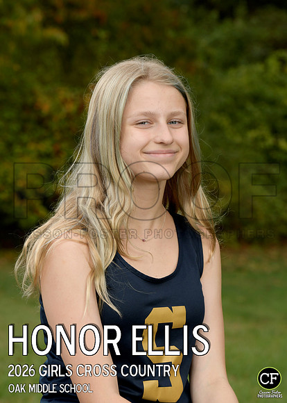 OakMiddleFallTeams26 Girls Cross Country Ellis Honor_ Team5x7 _ Individual2(1)