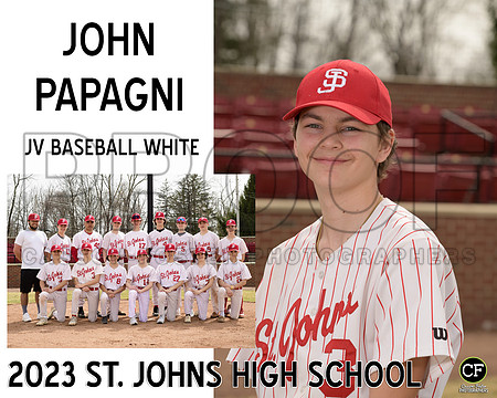 StJHigh Spring Teams 2223 JV Baseball White Papagni John_ Team8x10 _ Sportsmate3(1)