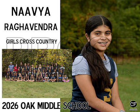 OakMiddleFallTeams26 Girls Cross Country Raghavendra Naavya_ Team8x10 _ Sportsmate3(1)