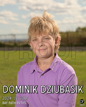 BPFallTeams2425WEB JV Golf Dziubasik Dominik_ Team8x10 _ Individual 8x10(1)
