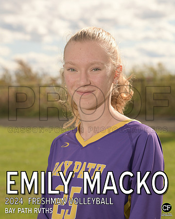 BPFallTeams2425WEB Freshman Volleyball Macko Emily_ Team8x10 _ Individual 8x10(1)