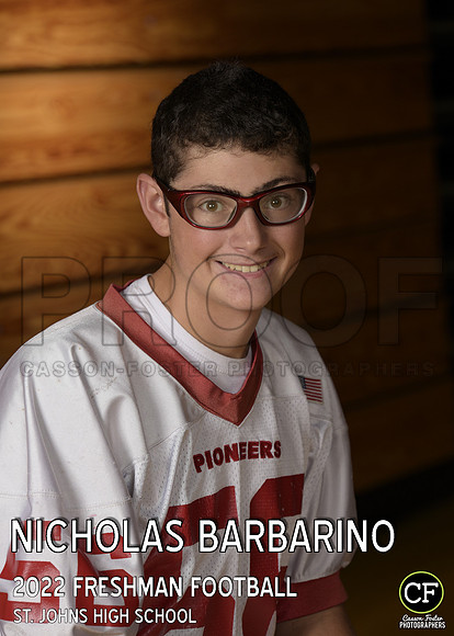 StJohnsTeams2223 Freshman Football Barbarino Nicholas_ Team5x7 _ Individual2(1)