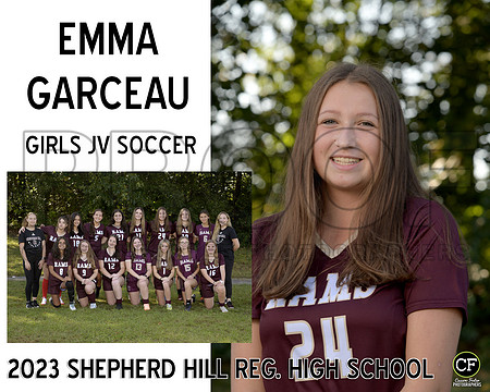 SH Fall Teams 2324 Girls JV Soccer Garceau Emma_ Team8x10 _ Sportsmate3(1)