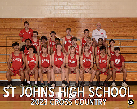 StJohnsFallTeams23 Cross Country  _ Team8x10 _ Team3 white text(1)