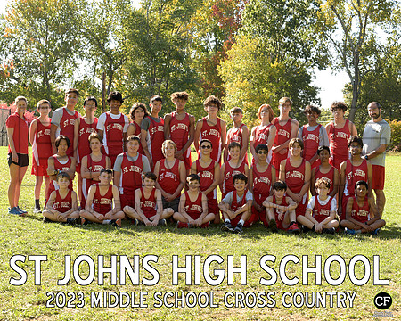 StJohnsFallTeams23 Middle School Cross Country  _ Team8x10 _ Team3 white text(1)