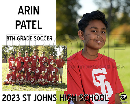 StJohnsFallTeams23 8th Grade Soccer Patel Arin_ Team8x10 _ Sportsmate3(1)