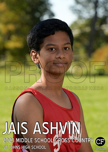 StJohnsFallTeams23 Middle School Cross Country Ashvin Jais_ Team5x7 _ Individual2(1)