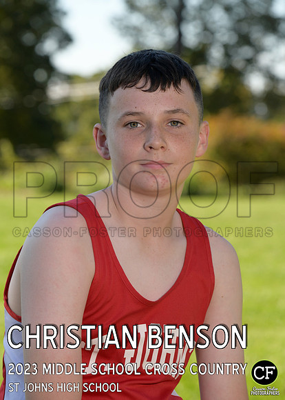 StJohnsFallTeams23 Middle School Cross Country Benson Christian_ Team5x7 _ Individual2(1)