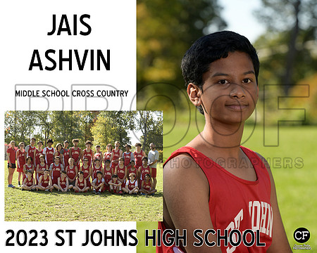 StJohnsFallTeams23 Middle School Cross Country Ashvin Jais_ Team8x10 _ Sportsmate3(1)