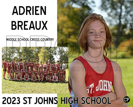 StJohnsFallTeams23 Middle School Cross Country Breaux Adrien_ Team8x10 _ Sportsmate3(1)
