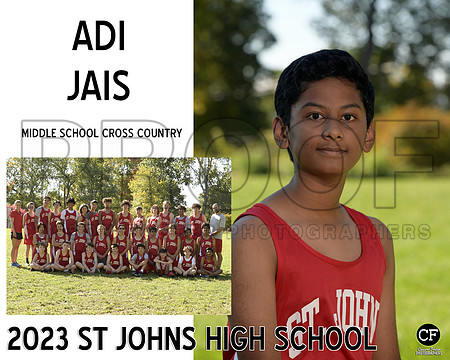 StJohnsFallTeams23 Middle School Cross Country Jais Adi_ Team8x10 _ Sportsmate3(1)