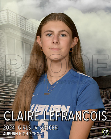 AHSFallTeams2425WEB Girls JV Soccer Lefrancois Claire_ Team8x10 _ Individual 8x10(1)